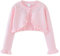Yanmucy Ragazze Bolero Bambine Cardigan a Manica Lunga in Cotone Maglione per Bambini Leggeri in Maglia con Bottoni Coprispalle per 1-8 Anni