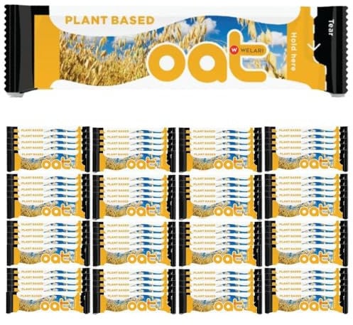 Welari Oat Milk Plant Based Sachet 10ml x 100 Long Life Non Dairy Vegan Wheat Drink Office Hospitality Catering Single Use Stick with Welari Thank You Card | (100pack)