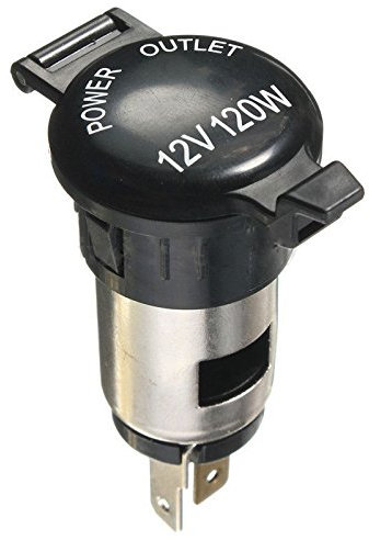 Reapyyt Toma de corriente de 12 V para toma de mechero de 120 W para moto de coche