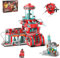 QLT QIAOLETONG City Weltraum Feuerwehr Spielzeug Klemmbausteine Baustein,MOC City Feuerwehr Kompatibel Mit Lego Feuerwehrroboterfür Kinder Jungen Mädchen Alter 6-11+ Jahren 919 Pcs