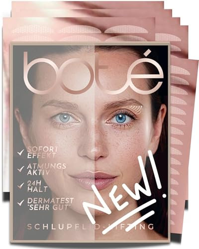 BOTÉ 288 strisce per sollevamento palpebra invisibili & traspiranti (L) - strisce adesive palpebre per un sguardo fresco, adesivi per palpebre cadenti, strisce palpebre cadenti invisibili, tape lift