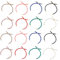 UNICRAFTALE 16 Stück 16 Farben Nylonschnur Basteln Armbändern 22~23cm Schiebearmbänder Nylonschnur Kettengliederarmband Verstellbare Armbandketten Für Die Herstellung von DIY Armbändern Und Schmuck