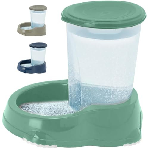 CAT CENTRE Smarty Sipper Bowl 1.5L Automatic Gravity Water Dispenser Drinker Dog Rabbit Small Animal Premium Pet Supplies Kittens Healthy Watering Green