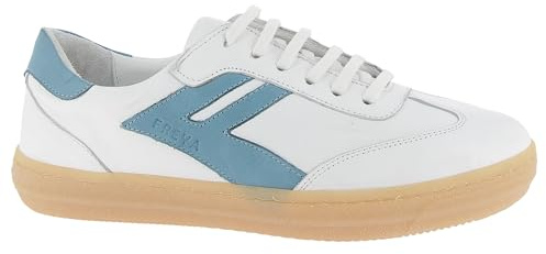 Andrea Conti Leder Sneaker White/Blue weiß