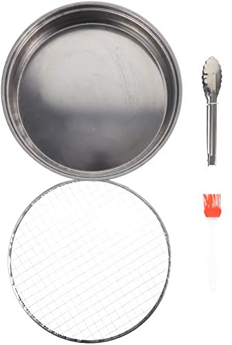 Happyyami Einweggrill Tragbarer Holzkohlegrill Mini-bbq Outdoor-grill Herd-set Mit Edelstahlgehäuse Langlebig Und Sicher Für Camping Und Reisen