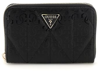 Guess Aldina SLG Medium Zip Around Wallet M Black