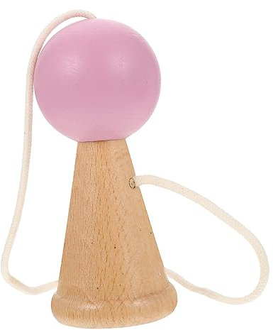 Supvox Kendama Holzspielzeug Kinder Geschicklichkeitsspiel Hand Augen Koordination Training Klassisch Tragbar