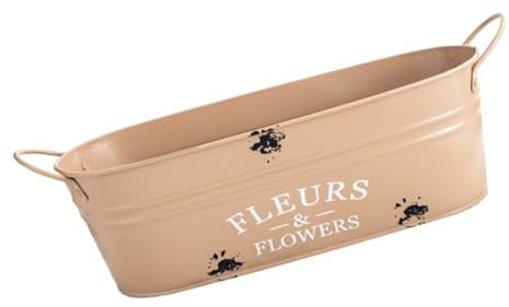 GANAZONO Jardinera Metálica Retro De Hierro para Flores y De Vintage para Decoración De Interiores y Exteriores