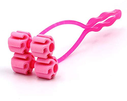 UNTERING Massage-Roller, Silikon-Pflegebürste mit 4 Massage-Rollen, bequemer Griff, Stanzformen für Kartenherstellung