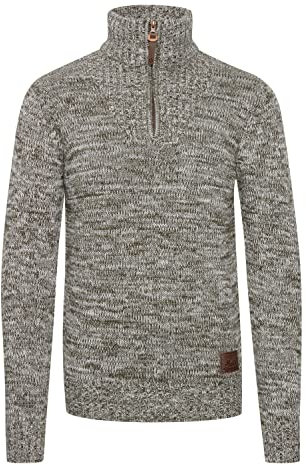 !Solid SDPhilostrate Herren Strickpullover Troyer Grobstrick Pullover mit Troyerkragen 100% Baumwolle Regular fit, Größe:2XL, Farbe:Ivy Green (3797)