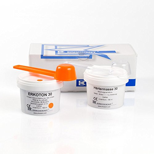 Erkodent® ERKOTON 30 | Silikon Abformmasse und Härtemasse | 2 x 100 ml