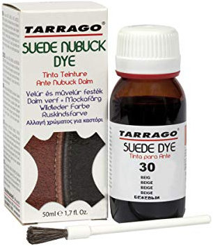 Tarrago | Suede Nubuck Dye 50 ml | Tinta para Zapatos, Bolsos y Accesorios de Ante y Nubuck (Beige 30)
