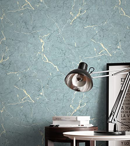 NEWROOM Tapete Türkis Vliestapete Uni Design Optik inklusive Tapezier Ratgeber