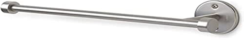 Umbra Cappa Wand Küchenrollenhalter – Für Horizontale und Vertikale Anbringung, Papierrollenhalter für Wand und Küchenschrank, Metall / Nickel