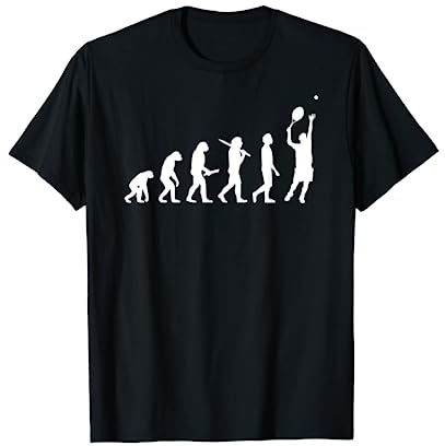 Tennis Evolution T-Shirt Geschenk für Tennisspieler T-Shirt
