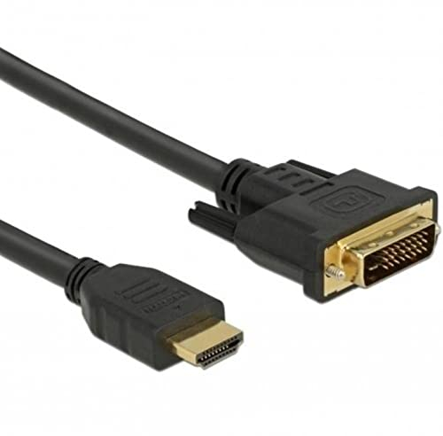 Delock HDMI zu DVI 24+1 Kabel bidirektional Videokabel-Adapter 1,0 m