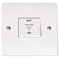Click Fan Isolation Switch 10 Amp 3 Pole White PVC