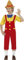 FIESTAS GUIRCA | Costume di Marionetta Bambini (7-9 Anni) - Maglietta, Naso, Papillon, Salopette e Cappello - Costumi di Fiabe e Fate per Bambini - Ideale per Feste e Carnevale - Rosso e Giallo