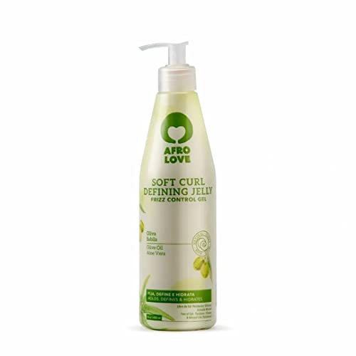 Afro Love Soft Curl Defining Lockengel – Frizz-Kontrolle, natürliches Haar Styling Gel ohne Alkohol, Parabene, Silikone mit Aloe Vera und Oliven Öl 450ml