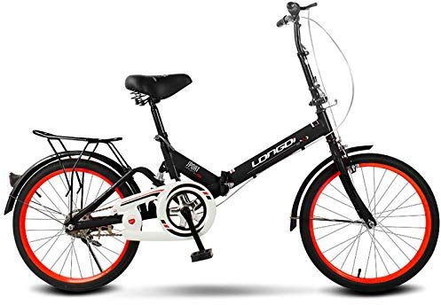 ZDXC Klappfahrrad, 16 Zoll / 20 Zoll Mini Tragbares Studentenfahrrad für Männer Frauen Leichtes Hollandrad Herren, Doppelbremsdämpfungsfahrrad, Stoßdämpfung