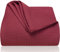 LAYNENBURG Premium Tagesdecke 150 x 200 cm - Waffelpique 100% Baumwolle - leichte Sommerdecke Waffeloptik - Baumwolldecke als Bett-Überwurf, Sofa-Überwurf, Couch-Überwurf - Sofa-Decke (Bordeaux)