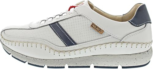 Pikolinos Fuencarral Herren-Sneaker | Leder | Extra Leicht | Weiß