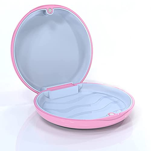 Zahnspangendose Spangendose Dento Box Schienendose (auch für Aufbissschiene, Knirscherschiene) 1 Stück KFO Box (Rosa).