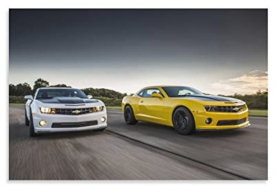 Auto-Poster, Chevrolet Camaro, dekoratives Gemälde, Leinwand, Wandkunst, Wohnzimmer, Schlafzimmer, Gemälde, 40 x 60 cm
