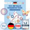 Papierdrachen 100 Metallic-Tattoos für Kinder - Hautfreundliche Kindertattoos Schmuckelemente - Glitzer Tattoo - Geburtstagsmitgebsel - Für Jungen und Mädchen - in Deutschland hergestellt