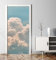 MyMaxxi - Tür bekleben mit Türtapete Türposter Türfolie Selbstklebend 90x200 Wolken Horizont - Tür verschönern Türaufkleber Türklebefolie Himmel weiß