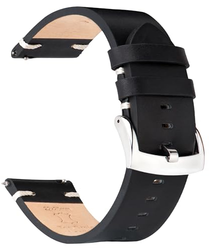 OTTOODY Leder Uhrenarmbänder 18mm 20mm 22mm Armband, Schnellverschluss Hochwertige Vintage Leder Uhrenarmband für Herren und Damen, Eleganten Ersatz Leder Armband für Uhr und Smartwatch