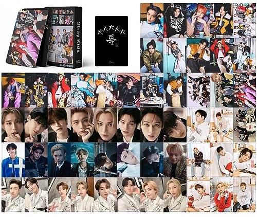 ZPPLD Stray Kids Photocards,54Pcs Stray Kids Lomo Cards, Stray Kids 5-STAR Neue Album Karten, Kpop StrayKids Cards,StrayKids Fotokarten
