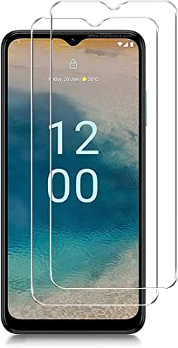 [2 unidades] Protector de pantalla compatible con Nokia G22 Protector de pantalla de vidrio laminado de vidrio templado 9H transparente antiarañazos