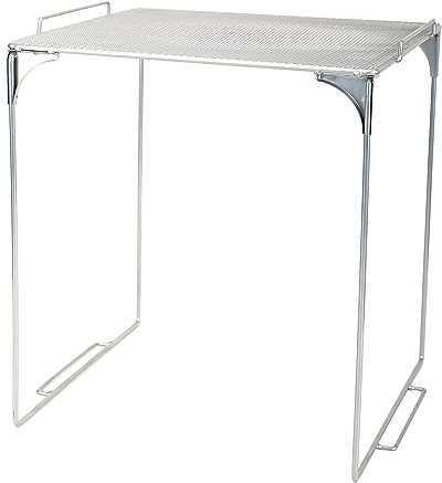 AUECOOME Spind-Organizer, Regal, stapelbar, extra Spindregal für Schule, Spind, Organizer, Aufbewahrungsschrank, Zubehör, geeignet für Schule, Büro und Zuhause (1, Grau)