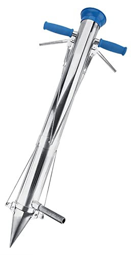 Natudeco Transplanteur De Semis Outil De Repiquage De Jardin Planteur De Semis en Acier Inoxydable Transplanteur De Plantes Manuel pour Le Jardinage en Serre(Double poignée)