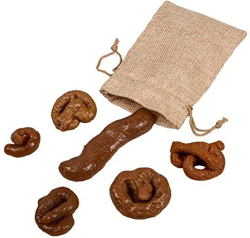 EHOTER 6 PCS Fake Poo Soft Fake Hundekacke Streich Witz Spaß Spielzeug Trick Poo Neuheit Streich Kacke April Fools' Day