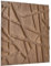 NOVECRAFTO Wooden Matte Effect 3D Wall Panels - 20 Sheets Covering 5 sqm | 53.82 sqf Interior Cladding Panels Set | 3D Wall Tiles Line Design in Matte Wooden - Each Panel Size 19.6 x 19.6