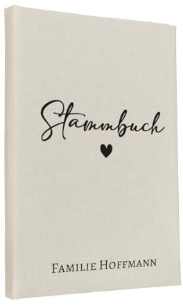 Hochzeitideal Stammbuch der Familie 'Tammy' Nr.302 inkl. Personalisierung (Creme, A4)