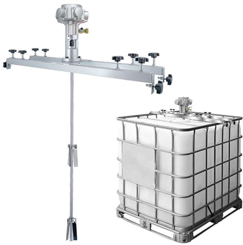 Agitador neumático para Tanque IBC, Mezclador de Pintura de 1 tonelada 3/4HP, máquina agitadora de Pintura, agitadores de Aire, hélice Plegable, para agitador de disolución de Tinta