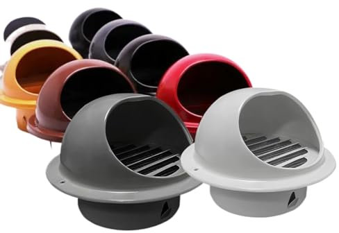 Griglia Di Aerazione La Ventilazione Nero/bianco/giallo, Griglia Di Ventilazione Tonda Griglie Aerazione Con Rete E 45° Lamelle, Può Essere Utilizzato Per Molto Tempo, Acciaio Inossidabile