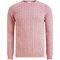 GANT Men's Cotton Cable C-Neck Pullover Sweater, Dusty Pink, XL