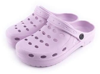 R-ISLAND Clogs Classic,Zuecos de Mujer,EVA,Impermeable,Zuecos para Trabajo,sanidad,Cocina,Piscina,Playa..etc (L. Purpura, 41)
