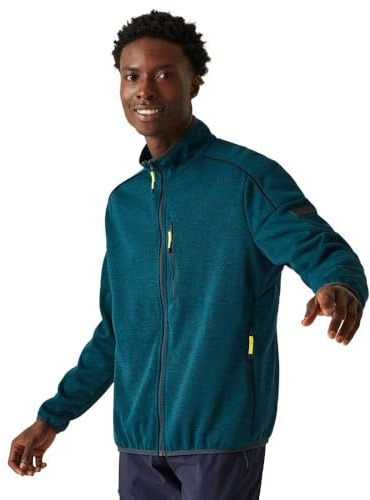 Regatta Kames - Giacca in pile da uomo con zip intera, Marlaga blu marocchina (blu marino), M