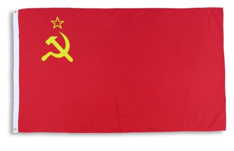 Sonia Originelli premium Fahne für jede Gelegenheit - hissfertig & wetterfest -Größe: ca. 90 x 150 cm, Farbe: UdSSR