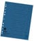 Original Falken 500er Pack Trennblätter. Made in Germany. Aus Recycling-Karton für DIN A4 blau Trennlaschen Trennblätter Ordner Register Kalender Blauer Engel