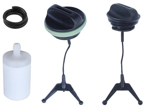 AUMEL Kit tappo olio carburante con tubo carburante per motosega Husqvarna 340 345 346XP 350 353 ricambio 537215202, 503903901
