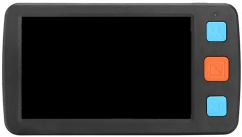 Digital Video Magnifier, 17 Color Modes 5.0 Inch Handheld Portable Digital Magnifier,5 Inch LCD Screen for Low Vision Foldable Handle,Black