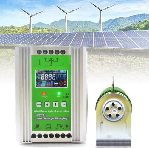 3000W-10000W PWM Controlador de Carga Híbrido Solar Eólico Solar y Energía Eólica Controlador MPPT Controlador de Refuerzo híbrido Solar eólico Regulador de Interruptor automático ,12V-5000W