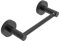 WZRUA Black Toilet Roll Holder Wall Mounted, SUS304 Stainless Steel Toilet Paper Holder, Double Post Pivoting Toilet Roll Holder for Toilet, WC, Bathroom