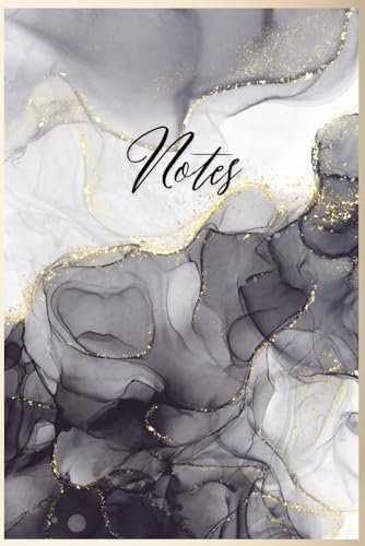 Elegant Black and White Marble Notebook: Beautiful 120 Lined Pages 6x9 Perfect for Work, School, Personal